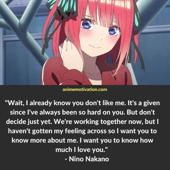 nino nakano quotes anime 3