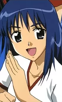 Mikoto Suo school rumble blue hair e1656068230423