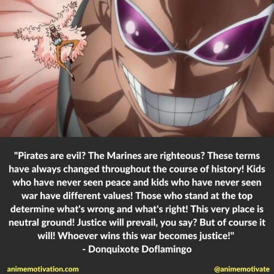 Donquixote Doflamingo quotes one piece 7