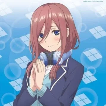 Miku Nakano headphones cute