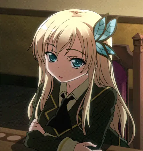 sena haganai gif blonde