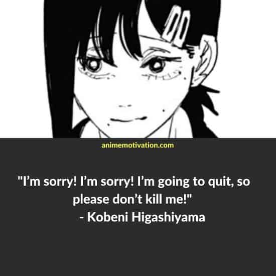 kobeni higashiyama quotes chainsaw man