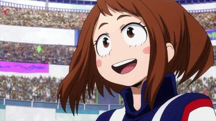 ochako uraraka uravity cute scaled