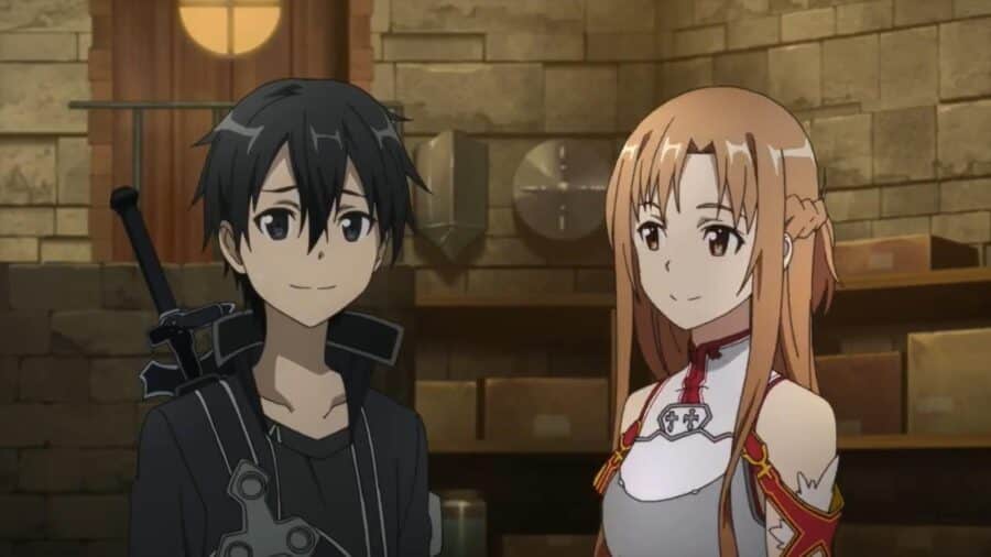 Sword Art Online Kirito Asuna Couple Romance