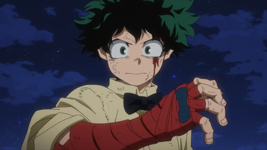 Deku from My Hero Academia arm