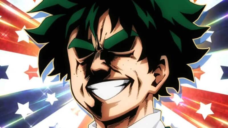 deku smile all might funny