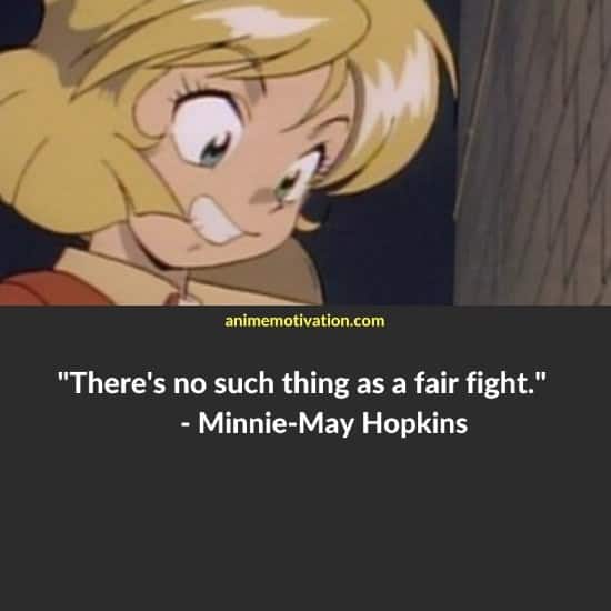 Minnie May Hopkins quotes gunsmith cats