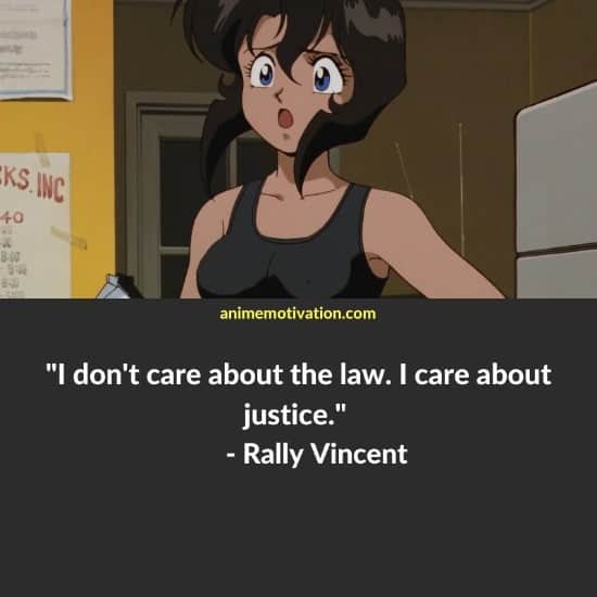 rally vincent quotes gunsmith cats 1