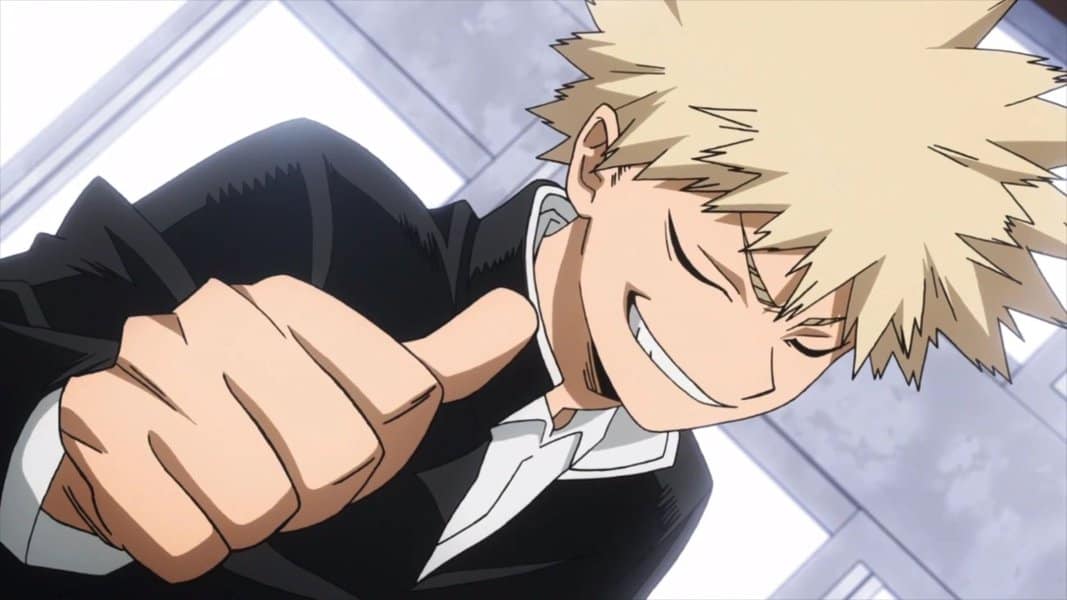 Bakugo Katsuki My Hero Academia smiling