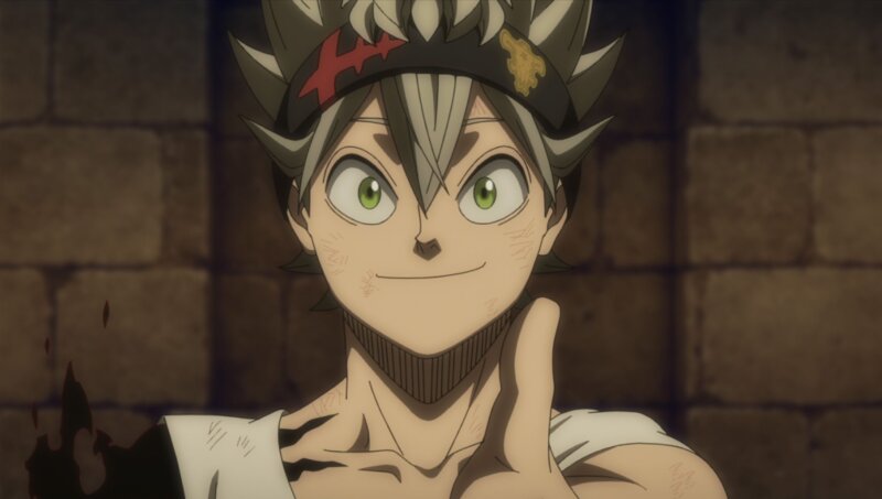 Black Clover asta smiling