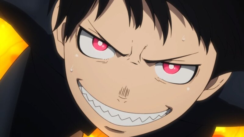 Fire Force shinra eyes