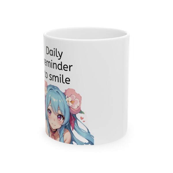 Ceramic Mug Daily Smile Anime Cute Girl Pigtails Blue Hair