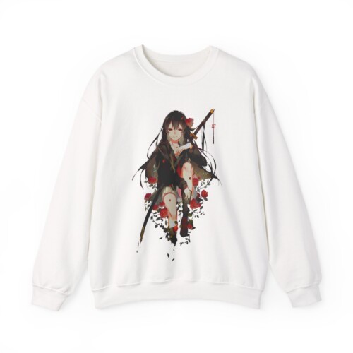 11423239924627885966_2048.jpeg Anime-Inspired Crewneck Sweatshirt Stylish Anime Girl Art