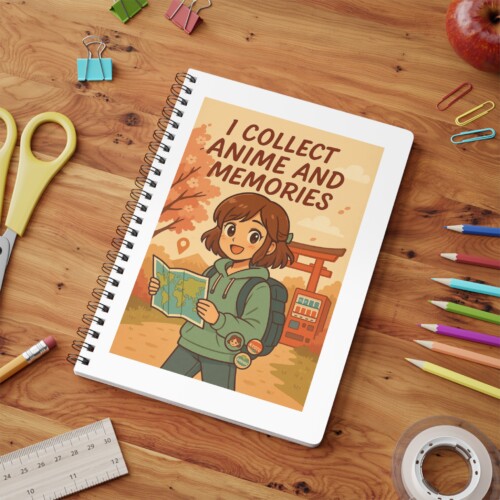 Anime-Inspired Travel Journal Notebook for Collecting Memories