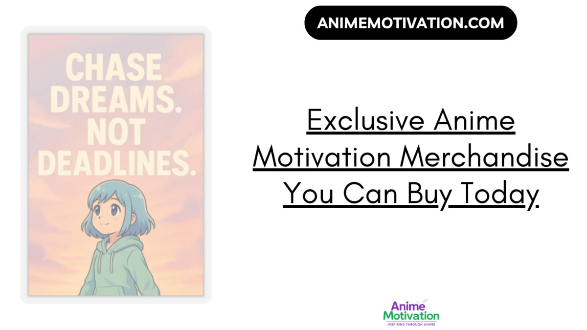 16+ Of The Best Anime Motivation Merchandise To Level Up Your Collection